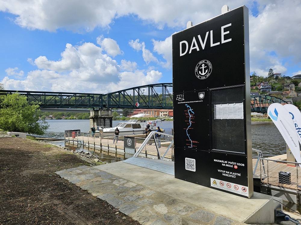V Davli byl zahájen provoz nového veřejného přístaviště pro malá plavidla