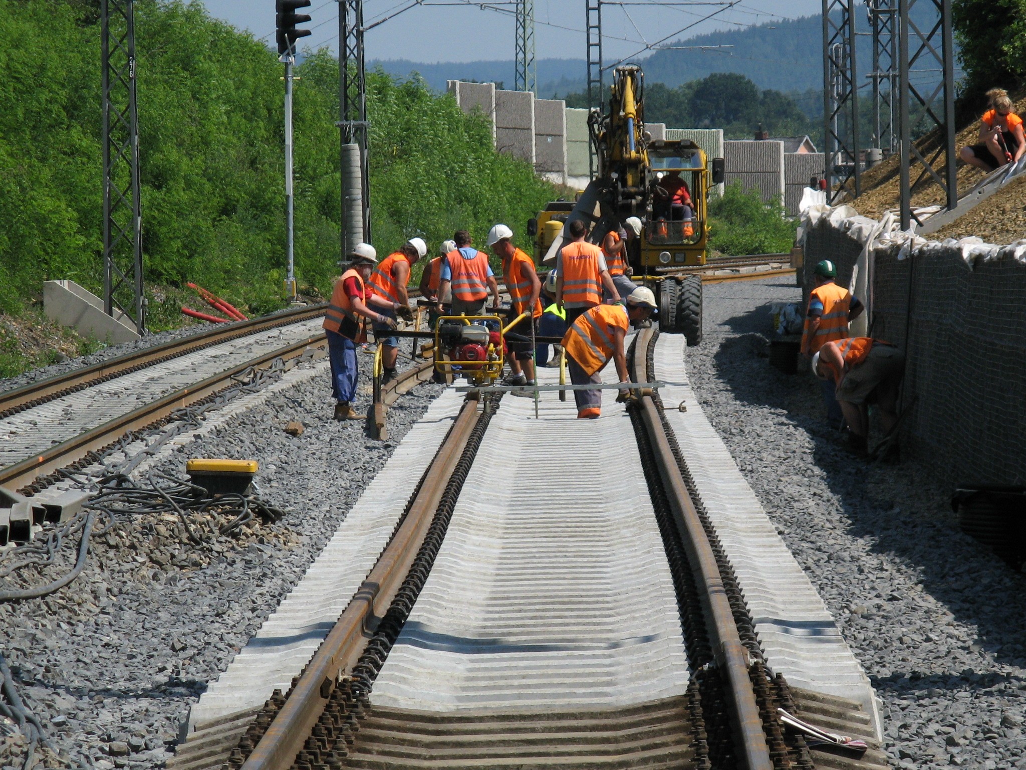 Construction season on the railway is in full swing,but impacts on traffic will be smaller this year