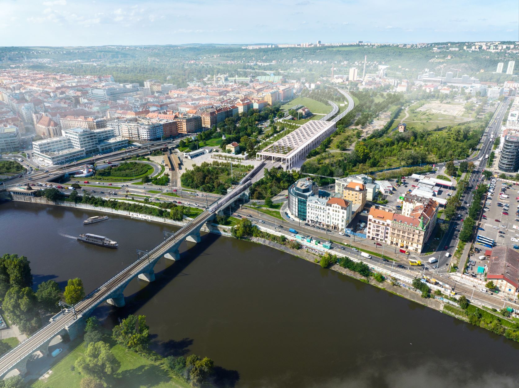 Začíná modernizace dalšího úseku trati na letiště, mezi Prahou-Bubny a Výstavištěm