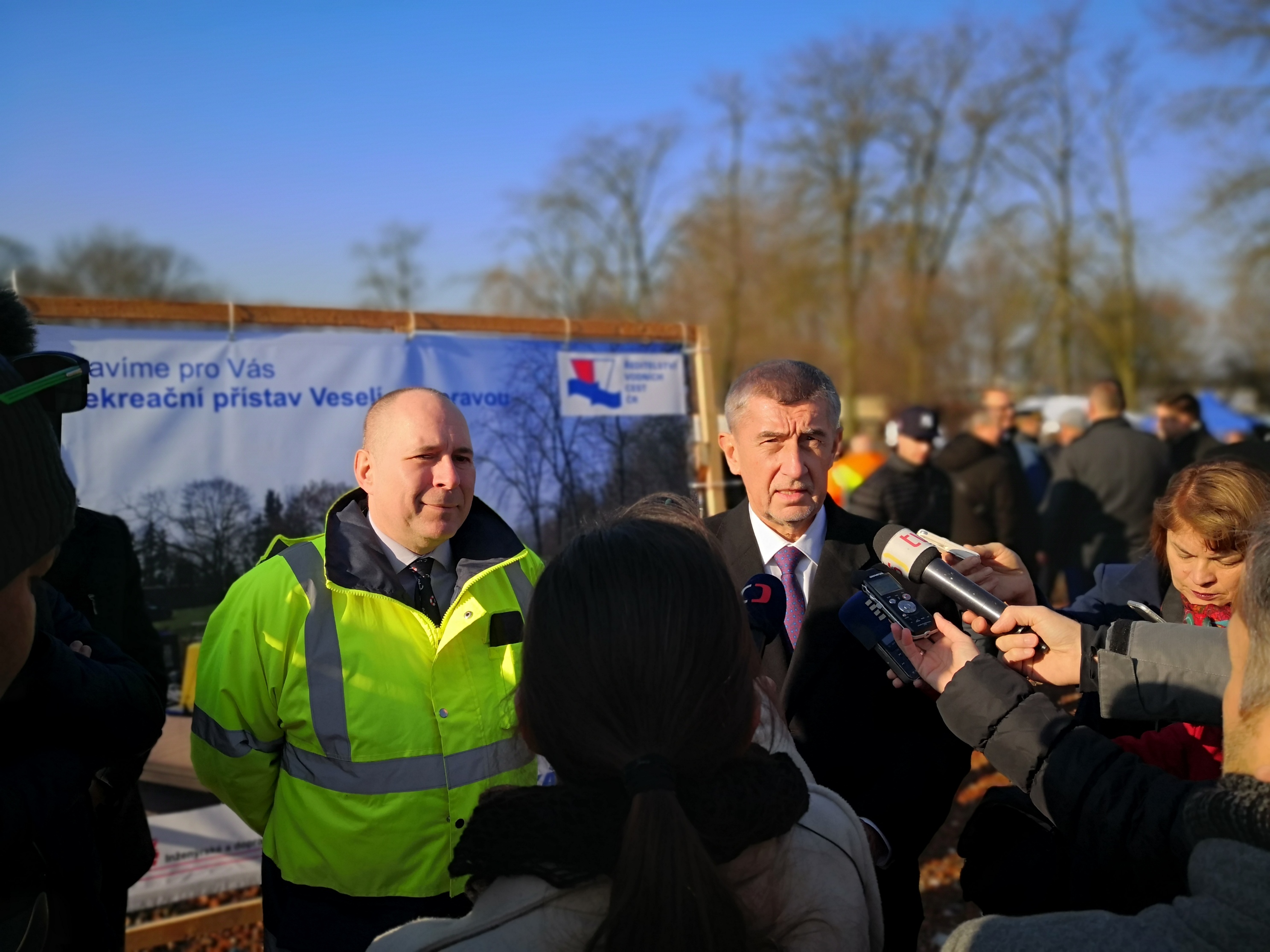 Předseda vlády zahájil výstavbu rekreačního přístavu Veselí nad Moravou 
