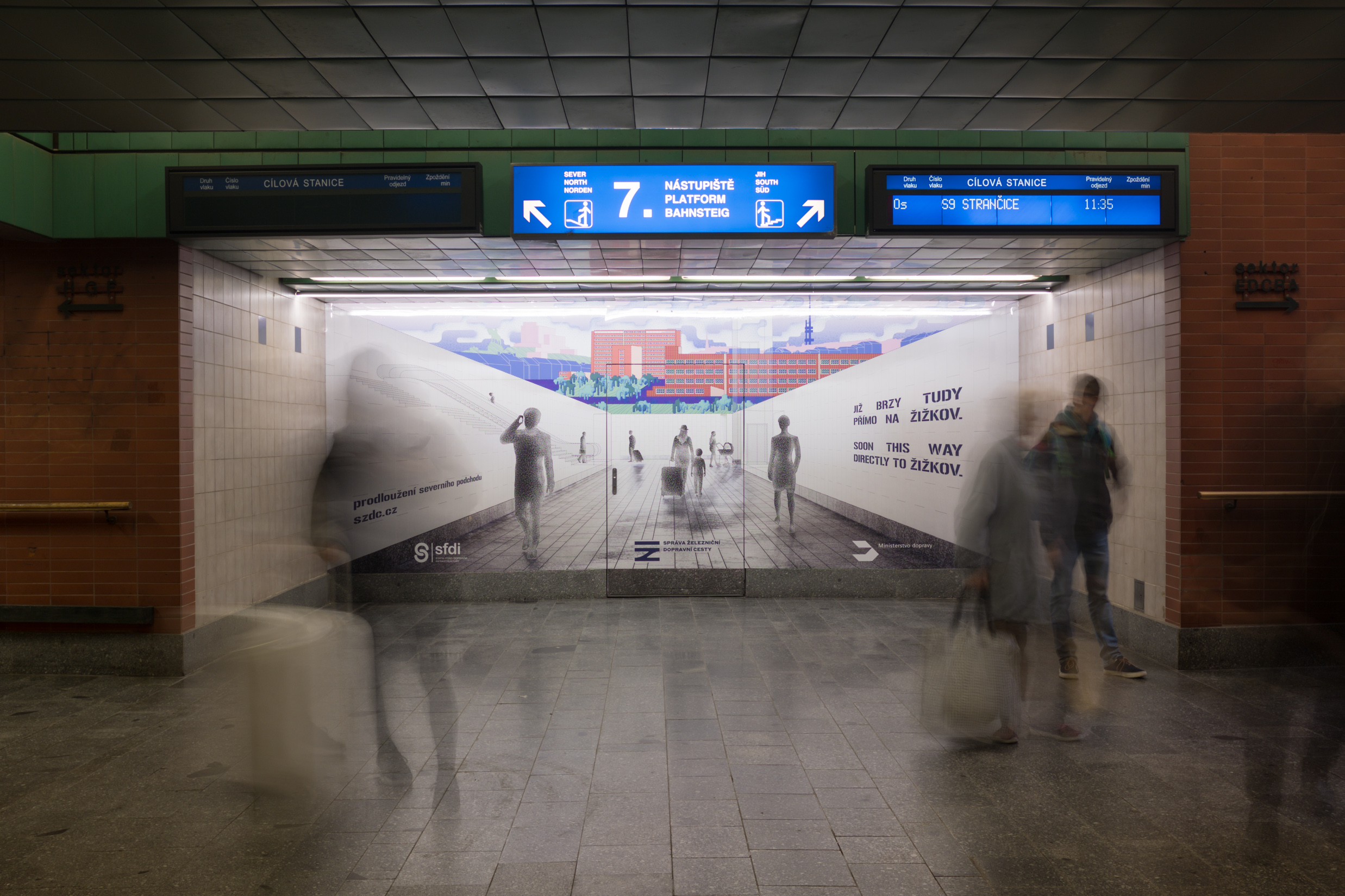 V květnu začnou práce na prodloužení podchodu na pražském hlavním nádraží 