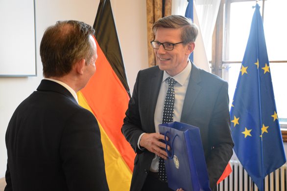 Minister Kupka met with his German counterpart to discuss transportation construction projects and the EU Presidency